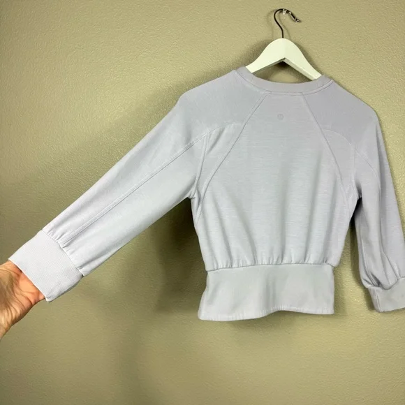 Lululemon Softstreme Ribbed-Hem Pullover Faint Lavender size 2 B - Picture 11 of 13